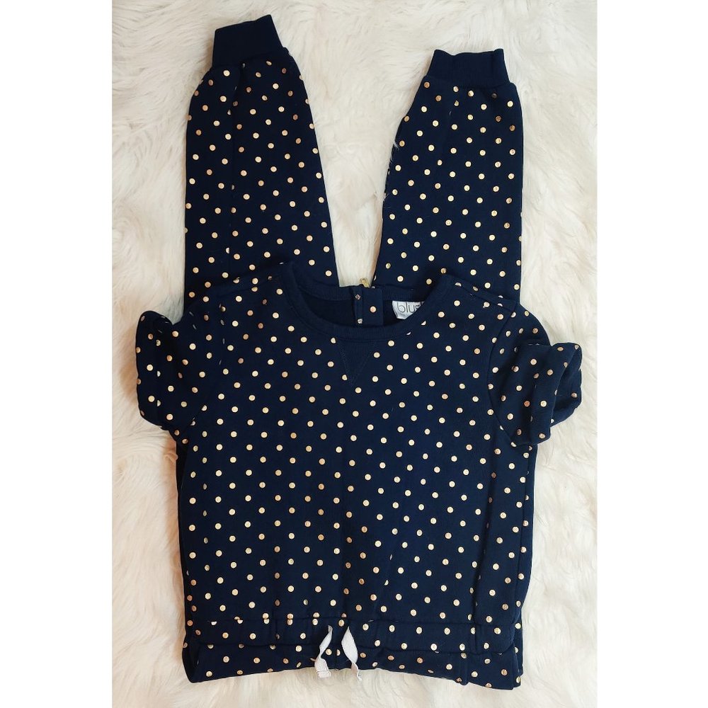 Blush By Us Angels Polka Dot Jumpsuit Sz 7/8